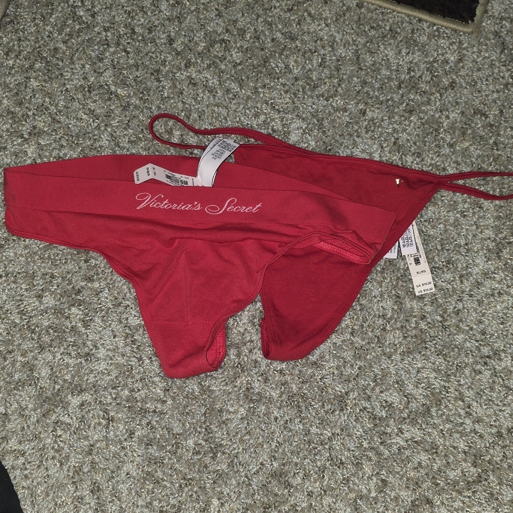 NWT Victoria’s Secret Red Thong Bundle - Set of 2